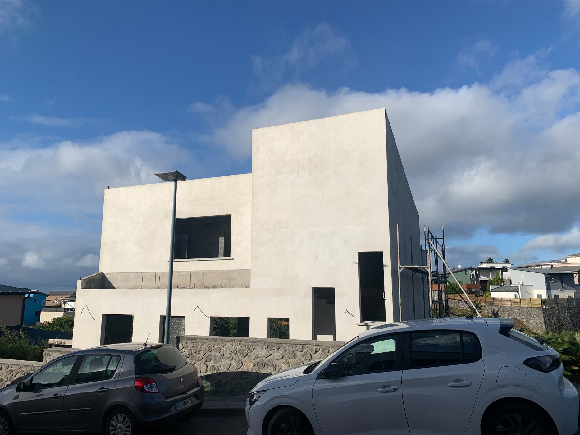 Maison en cours de finition